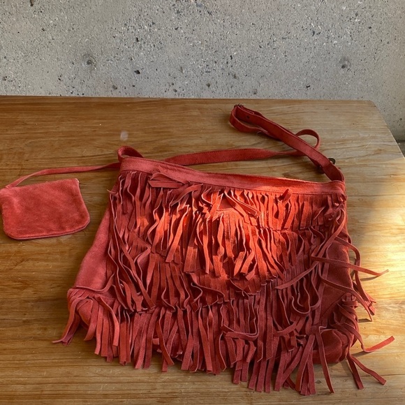 Rhapsodia Handbags - 🇦🇷 Rhapsodia fringe suede shoulder bag with adjustable strap